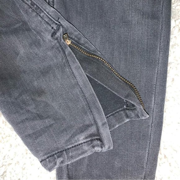 Pistola Jeans Size 28 Black Wash Faded Premium Denim Ankle Zip Skinny Mid-Rise - Picture 7 of 9